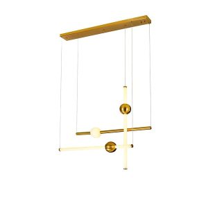 Lampa wisząca Halling LED stalowa złota 34945 Lampa wisząca Halling LED stalowa złota 34945
