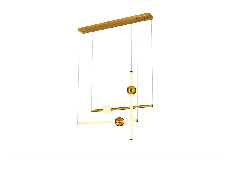 Lampa wisząca Halling LED stalowa złota 34945