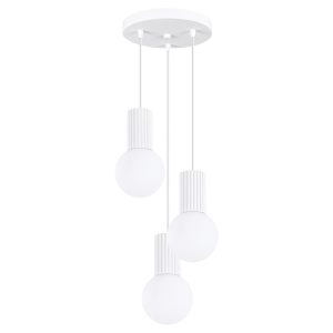 Lampa wisząca Halo 3-punktowa aluminiowa biała 761389 Lampa wisząca Halo 3-punktowa aluminiowa biała 761389