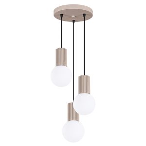 Lampa wisząca Halo 3-punktowa aluminiowa brązowa 761424 Lampa wisząca Halo 3-punktowa aluminiowa brązowa 761424