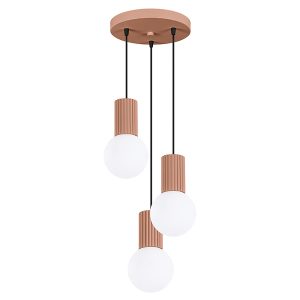 Lampa wisząca Halo 3-punktowa aluminiowa brązowa 761414 Lampa wisząca Halo 3-punktowa aluminiowa brązowa 761414
