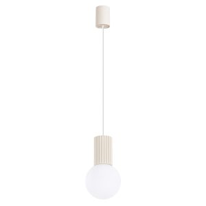 Lampa wisząca Halo aluminiowa beżowa 761398 Lampa wisząca Halo aluminiowa beżowa 761398
