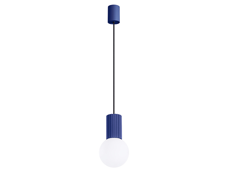 Lampa wisząca Halo aluminiowa niebieska 761418