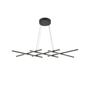 Lampa wisząca Halo czarna LED 6x40W Odcienie bieli 800lm Maytoni 836156 Lampa wisząca Halo czarna LED 6x40W Odcienie bieli 800lm Maytoni 836156