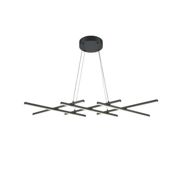 Lampa wisząca Halo czarna LED 6x40W Odcienie bieli 800lm Maytoni 836156