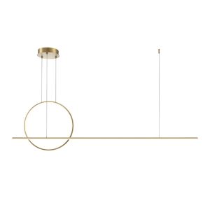 Lampa wisząca Halo mosiężna LED 2x40W Ciepła biel 2100lm Maytoni 836090 Lampa wisząca Halo mosiężna LED 2x40W Ciepła biel 2100lm Maytoni 836090