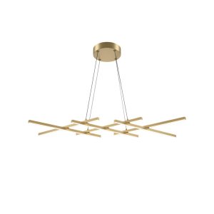 Lampa wisząca Halo mosiężna LED 6x40W Ciepła biel 1400lm Maytoni 835923 Lampa wisząca Halo mosiężna LED 6x40W Ciepła biel 1400lm Maytoni 835923
