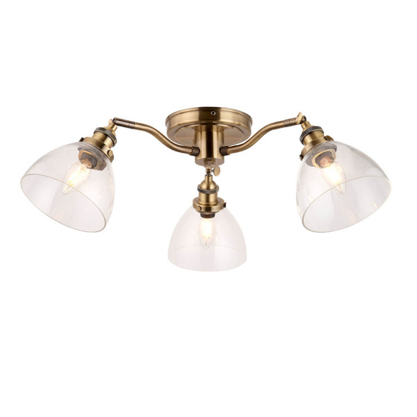 Lampa wisząca HANSEN antyczna mosiężna 3xE14x15W wym:16x70x70cm IP20 Endon 1027371