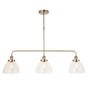Lampa wisząca HANSEN antyczna mosiężna 3xE27x20W IP20 Endon 1025699