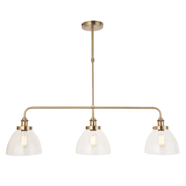 Lampa wisząca HANSEN antyczna mosiężna 3xE27x20W IP20 Endon 1025699