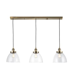 Lampa wisząca HANSEN antyczna mosiężna 3xE27x20W IP20 Endon 1025617