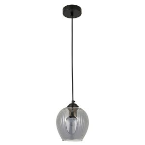 Lampa wisząca Hansen stalowa czarna 190819