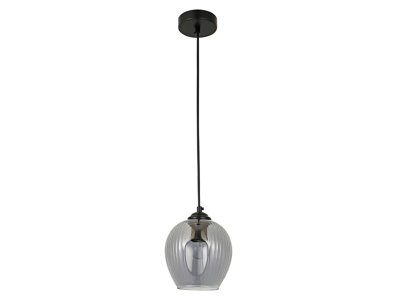 Lampa wisząca Hansen stalowa czarna 190819