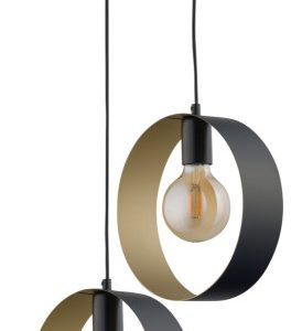 Lampa wisząca Happy czarno-złota 2xE27x15W IP20 Sigma Lighting 1026961 Lampa wisząca Happy czarno-złota 2xE27x15W IP20 Sigma Lighting 1026961
