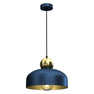 Lampa wisząca Harald metalowa granatowo-złota 45083 Lampa wisząca Harald metalowa granatowo-złota 45083