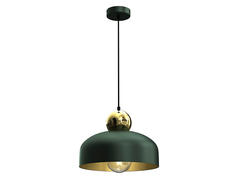 Lampa wisząca Harald metalowa zielono-złota 45082