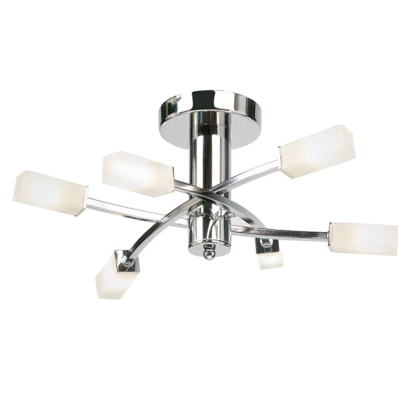Lampa wisząca HAVANA chromowana 6xG9x15W wym:18,7x45,6x45,6cm IP20 Endon 1027338