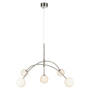 Lampa wisząca Heaven 5-punktowa metalowa srebrna 27079 Lampa wisząca Heaven 5-punktowa metalowa srebrna 27079