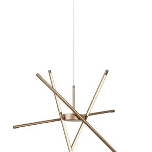 Lampa wisząca HENLI2 złoto-biała LED 40W biały ciepły 2800lm IP20 Rabalux 990289 Lampa wisząca HENLI2 złoto-biała LED 40W biały ciepły 2800lm IP20 Rabalux 990289