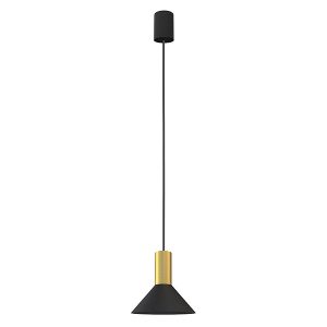 Lampa wisząca Hermanos metalowa czarna 147859 Lampa wisząca Hermanos metalowa czarna 147859