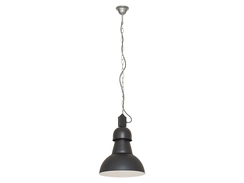 Lampa wisząca High-bay stalowa czarna 8535
