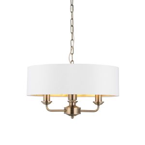 Lampa wisząca HIGHCLERE antyczna mosiężna 3xE14x15W IP20 Endon 1025558 Lampa wisząca HIGHCLERE antyczna mosiężna 3xE14x15W IP20 Endon 1025558
