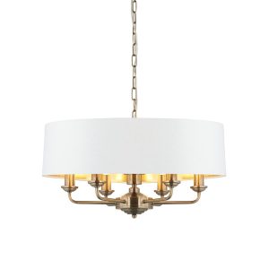 Lampa wisząca HIGHCLERE antyczna mosiężna 6xE14x15W IP20 Endon 1025559 Lampa wisząca HIGHCLERE antyczna mosiężna 6xE14x15W IP20 Endon 1025559