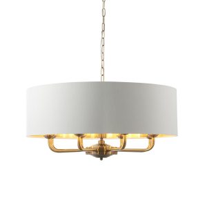 Lampa wisząca HIGHCLERE antyczna mosiężna 8xE14x15W IP20 Endon 1025553 Lampa wisząca HIGHCLERE antyczna mosiężna 8xE14x15W IP20 Endon 1025553