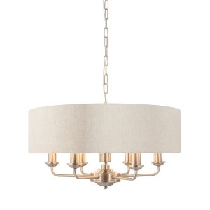 Lampa wisząca HIGHCLERE polerowana chromowana 6xE14x15W IP20 Endon 1025560
