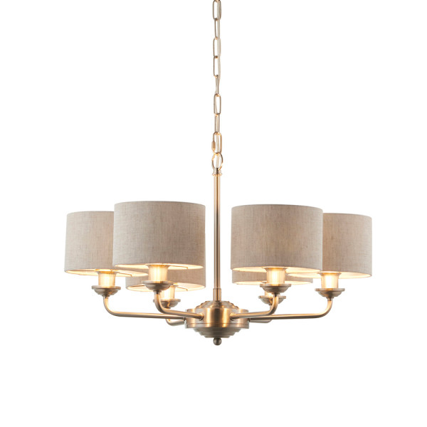 Lampa wisząca HIGHCLERE polerowana chromowana 6xE14x15W IP20 Endon 1025499