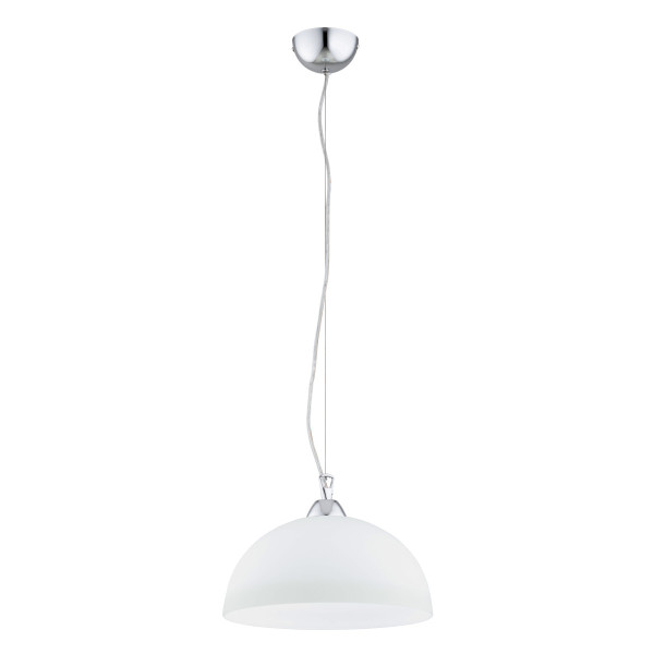 Lampa wisząca HILIA biała chromowana 1xE27x15W wym:110x30x30cm IP20 Alfa 986252