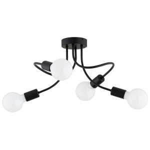 Lampa wisząca HITO splątane ramiona czarna 4xE27x15W IP20 Alfa 1030115 Lampa wisząca HITO splątane ramiona czarna 4xE27x15W IP20 Alfa 1030115