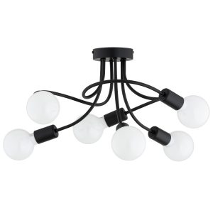 Lampa wisząca HITO splątane ramiona czarna 6xE27x15W IP20 Alfa 1030056 Lampa wisząca HITO splątane ramiona czarna 6xE27x15W IP20 Alfa 1030056
