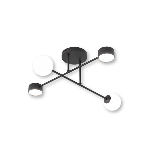 Lampa wisząca HOLON czarno-biała 4xG9x10W wym:23x64x60cm IP20 Emibig 1019609