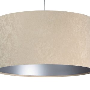 Lampa wisząca HOME 60 beżowa/srebrna 142785 Lampa wisząca HOME 60 beżowa/srebrna 142785