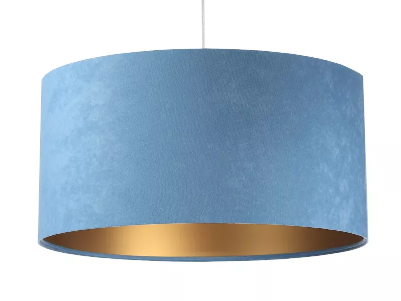 Lampa wisząca HOME 60 błękitna/złota 391214