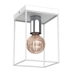 Lampa wisząca Homen biały mat-chromowana 1xE27x15W IP20 Luminex 1027353 Lampa wisząca Homen biały mat-chromowana 1xE27x15W IP20 Luminex 1027353