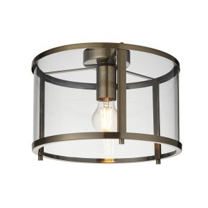 Lampa wisząca HOPTON antyczna mosiężna 1xE27x20W IP20 Endon 1030345 Lampa wisząca HOPTON antyczna mosiężna 1xE27x20W IP20 Endon 1030345