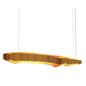 Lampa wisząca HORIZON fornir tekowy LED 1x65W Ciepła biel 3774lm Quintiesse 836245