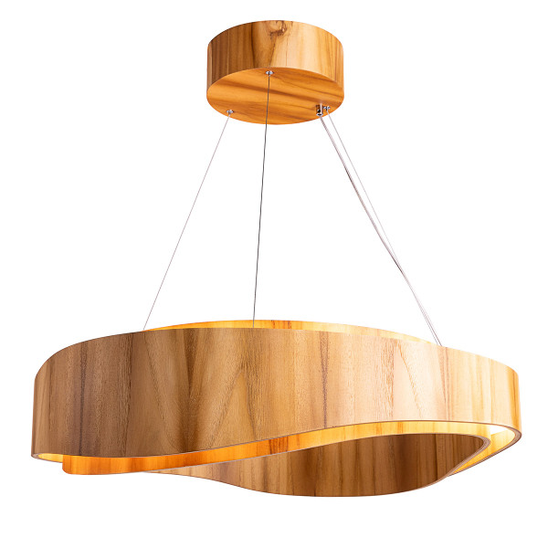 Lampa wisząca HORIZON fornir tekowy LED 58W 3000K 2058lm IP20 Quintiesse 1019251