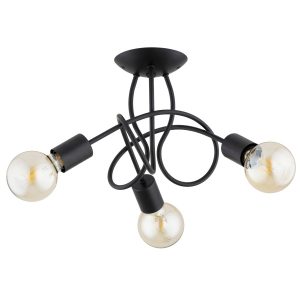 Lampa wisząca HOSSA splątane ramiona czarna 3xE27x15W IP20 Alfa 1029969 Lampa wisząca HOSSA splątane ramiona czarna 3xE27x15W IP20 Alfa 1029969