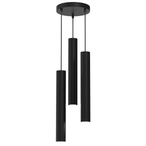 Lampa wisząca Hudson czarna metalowa GU10 90 cm 1071987 Lampa wisząca Hudson czarna metalowa GU10 90 cm 1071987