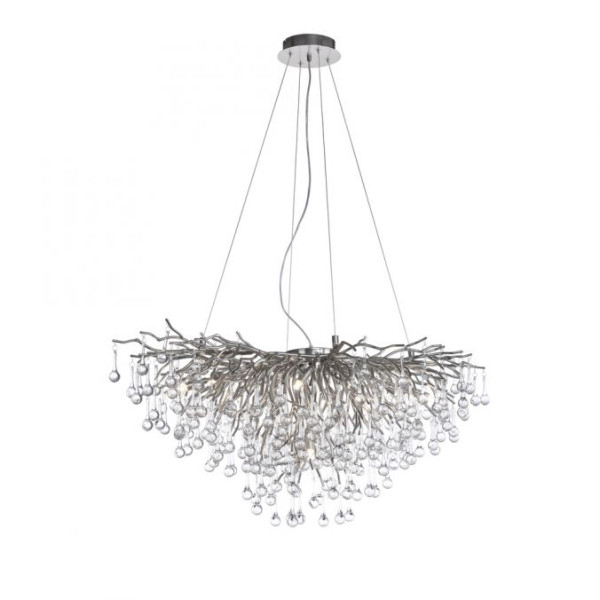 Lampa wisząca ICICLE stalowo-aluminiowy-szara 10xG9x40W IP20 Paul Neuhaus 1026901