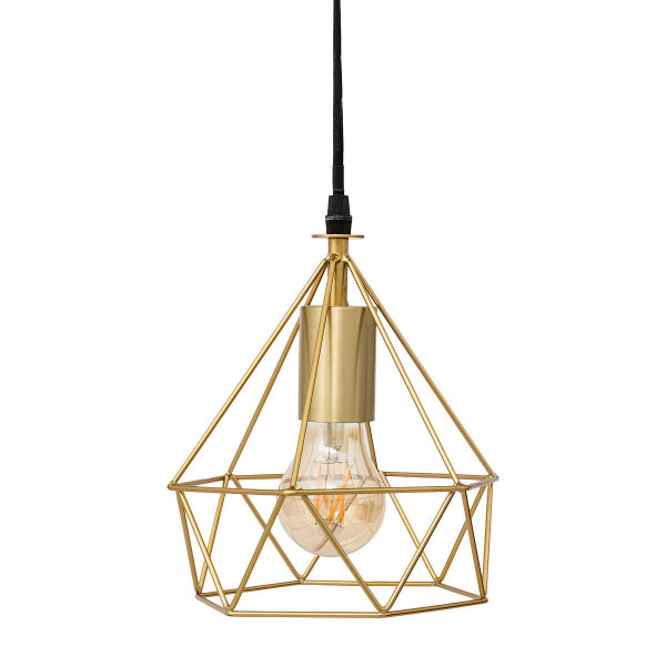 Lampa wisząca IDA geometryczna, złota, Ø 17 cm 649203