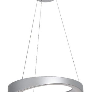 Lampa wisząca ILIANA srebrno-biała LED 56W 3000K 3380lm IP20 Rabalux 988640