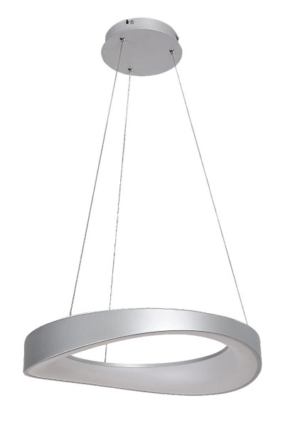 Lampa wisząca ILIANA srebrno-biała LED 56W 3000K 3380lm IP20 Rabalux 988640