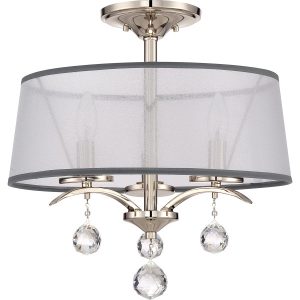 Lampa wisząca imperialne srebro Whitney 3xE14x40W Quoizel 863656 Lampa wisząca imperialne srebro Whitney 3xE14x40W Quoizel 863656