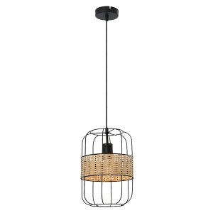 Lampa wisząca Indiana metalowa czarna 299688