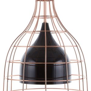 Lampa wisząca industrialna metal czarna 60787