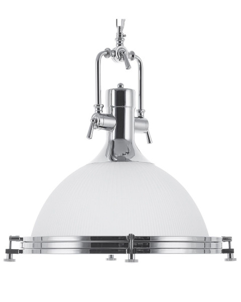 Lampa wisząca industrialna mleczna 60718